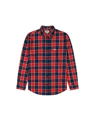 Męska Koszula Wrangler Ls 1 Pkt Shirt Red Indigo 112350396 W5A9017325