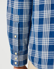 Męska Koszula Wrangler Western Indigo Shirt Dark Wash 112357250 W5K9014055