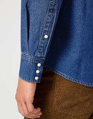 Męska Koszula Wrangler Western Shirt Dark Stone 112357192 W5B4015411