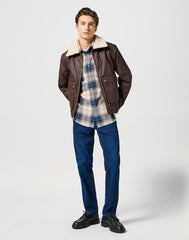 Męska Koszula Wrangler Western Shirt Navy Red 112357248 W5B4008852