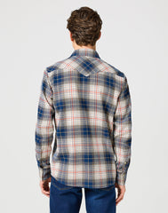 Męska Koszula Wrangler Western Shirt Navy Red 112357248 W5B4008852