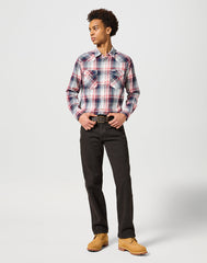 Męska Koszula Wrangler Western Shirt Red Blue 112357243 W5B4017570