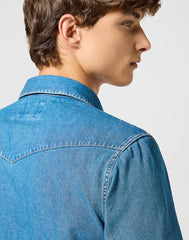 Męska Koszula Wrangler Western Shirt Seafoam Surf  112357194 W5B4008896