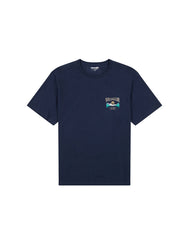 Męska Koszulka T-shirt Wrangler Graphic Tee Navy 112357262 W751017358