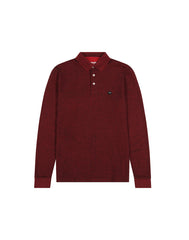 Męska Koszulka Wrangler LS Refined Polo Red 112357286 W8F3018117
