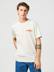 Męski T-shirt Koszulka Wrangler Big Graphic Tee Vintage White 112362809