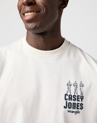 Męski T-shirt Koszulka Wrangler CJ Graphic Tee Vintage White 112362910