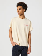 Męska Koszulka T-shirt Wrangler Graphic Tee Vintage White 112357351