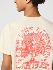 Męska Koszulka T-shirt Wrangler Graphic Tee Vintage White 112357351