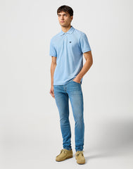 WRANGLER MĘSKA KOSZULKA WRANGLER REFINED POLO SHIRT BLUE 112362833