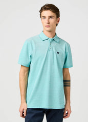 Wrangler Męska Koszulka Wrangler Refined Polo Shirt Teal 112362834