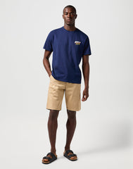 Męska Koszulka T-shirt Wrangler Cj Graphic Tee Vintage White 112362910