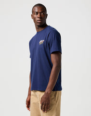 Męska Koszulka T-shirt Wrangler Cj Graphic Tee Vintage White 112362910