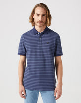 Męska Koszulka Polo Wrangler SS Stripe Polo Navy 112351395
