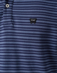 Męska Koszulka Polo Wrangler SS Stripe Polo Navy 112351395