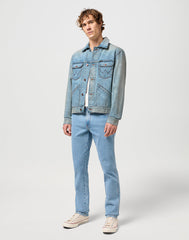 Wrangler Męska Kurtka Jeansowa Jeans 124mj Rattlesnake 112350475 W4MJ016799