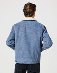 Męska Kurtka Jensowa Wrangler 124mj Sherpa Grisaille 112357214 W4MS017443