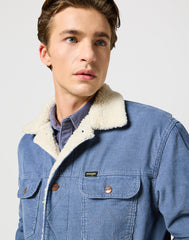 Męska Kurtka Jensowa Wrangler 124mj Sherpa Grisaille 112357214 W4MS017443