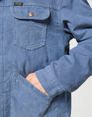 Męska Kurtka Jensowa Wrangler 124mj Sherpa Grisaille 112357214 W4MS017443