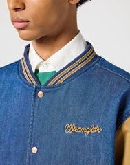 Męska Kurtka Wrangler Varsity Jacket Dijon 112357209 W4C4008619