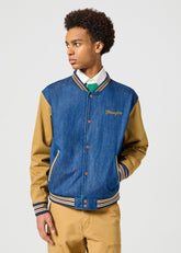 Męska Kurtka Wrangler Varsity Jacket Dijon 112357209 W4C4008619