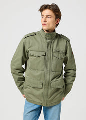 Męska Kurtka Zimowa Wrangler Field Jacket Dusty Olive Green 112357273 W4F1013993