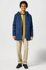 Męska Kurtka Zimowa Wrangler Heavy Puffer Jacket Navy 112357276 W44K017358