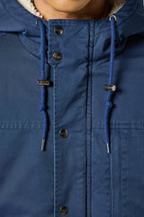 Męska Kurtka Zimowa Wrangler Heavy Puffer Jacket Navy 112357276 W44K017358