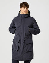 Męska Kurtka Zimowa Wrangler Midlong Jacket Black 112357423 W44L011936