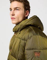 Męska Kurtka Zimowa Parka Wrangler Jacket Ivy Green 112357395 W4E6016396