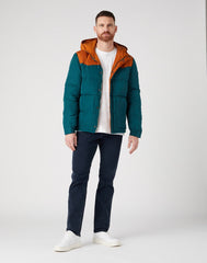 Wrangler Męska Kurtka Zimowa Puffer Jacket Dark Matcha 112341039 W40A016199