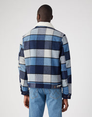 Wrangler Męska Kurtka Zimowa Wool Trucker Jacket Captains Blue 112341091 W4E0015076