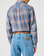 Wrangler Męski Pasek Skórzany Bombato Belt Dark Cognac 112358067 Premium W0cl014422