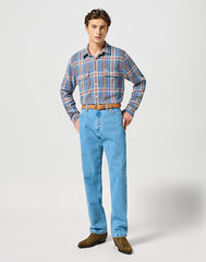 Wrangler Męski Pasek Skórzany Bombato Belt Dark Cognac 112358067 Premium W0cl014422