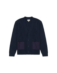 Męski Sweter Wrangler Cardigan Blue 112357288 W8F5017358