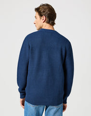 Męski Sweter Wrangler Cardigan Blue 112357288 W8F5017358