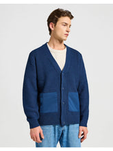 Męski Sweter Wrangler Cardigan Blue 112357288 W8F5017358