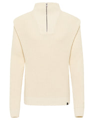 Wrangler Half Zip Knit Męski Sweter Ecru L83Y016990 112341695