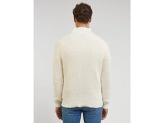 Wrangler Half Zip Knit Męski Sweter Ecru L83Y016990 112341695