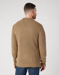 Wrangler Half Zip Knit Męski Sweter Lead W8D0016778 112343105