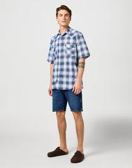Wrangler Męskie Spodenki Jeansowe Texas Shorts Meadow Haze 112362506