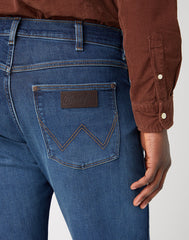 Męskie Spodnie Jeansowe Wrangler Frontier Green Fuzz 112341440 W16V007117