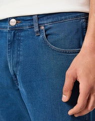 Męskie Spodnie Jeansowe Wrangler Greensboro Blue Grey 112355018 W15Q017416