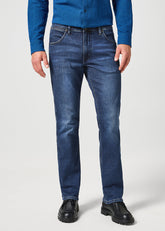 Męskie Spodnie Jeansowe Wrangler Greensboro Outlaw Indigo 112360405 W15Q008826