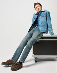 Męskie Spodnie Jeansowe Wrangler Greensboro Sage Wash 112357417 W15Q008821