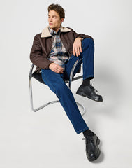 Męskie Spodnie Jeansowe Wrangler Greensboro Sunset Rinse 112357414 W15Q008820