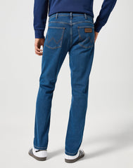 Męskie Spodnie Jeansowe Wrangler Larston Blue Grey 112355025 W18s017416