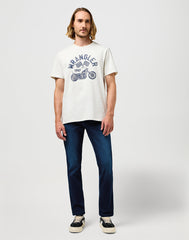 Męskie Spodnie Wrangler Jeansowe Larston Blue Jam 112360183 W18S008801