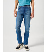 Męskie Spodnie Wrangler Jeansowe Texas Slim Raindrop 112355028 W12S017418