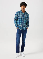 Męskie Spodnie Jeansowe Wrangler Larston Night Shade 112350845